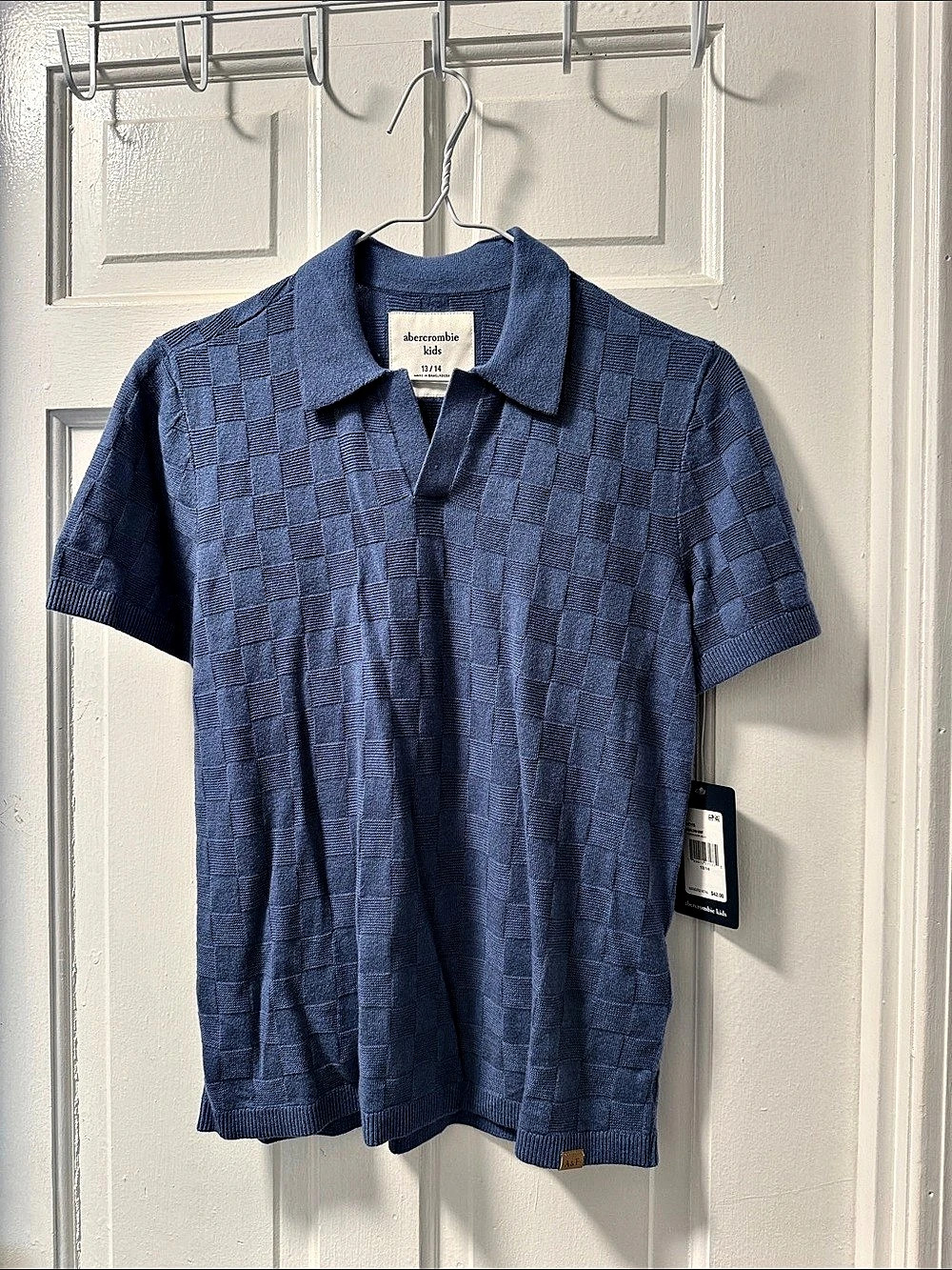 Abercrombie Kids Moondrop Surf Boys Blue Polo NWT Size 13/14